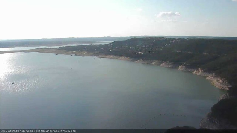 Lake Travis webcam, August 12, 2024 5:45 PM CT