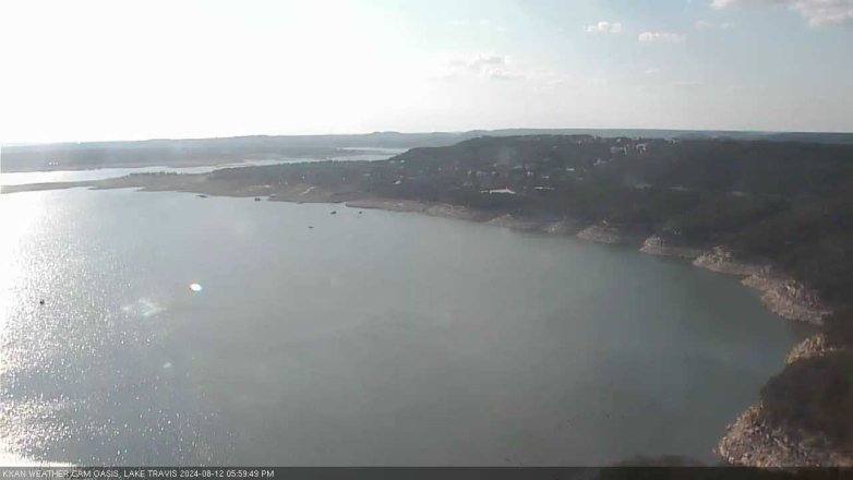 Lake Travis webcam, August 12, 2024 6:00 PM CT