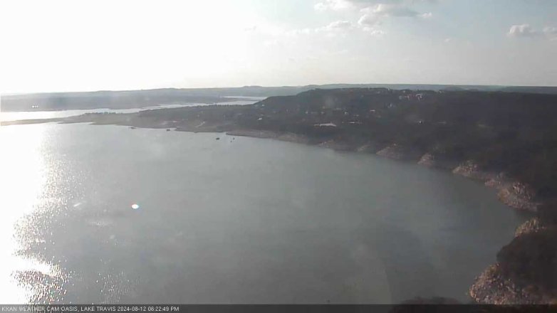 Lake Travis webcam, August 12, 2024 6:25 PM CT
