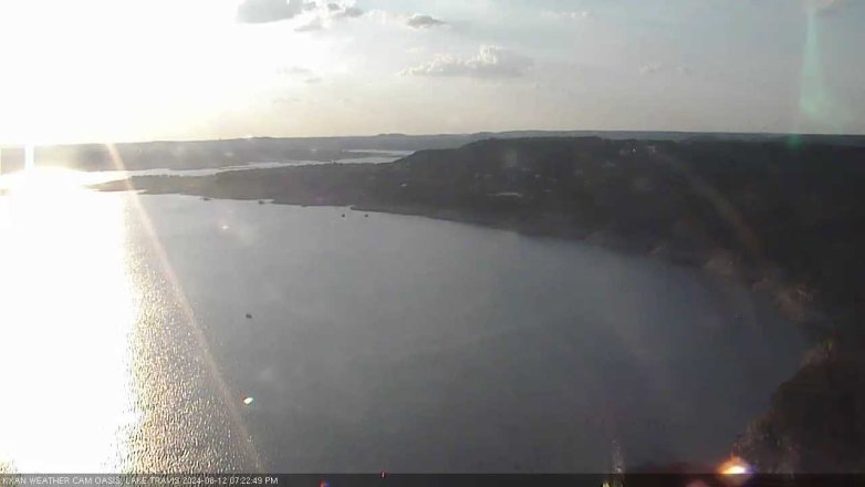 Lake Travis webcam, August 12, 2024 7:25 PM CT