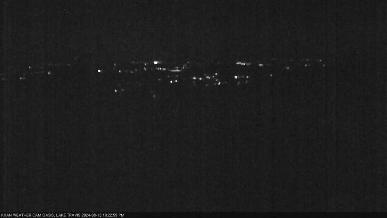 Lake Travis webcam, August 12, 2024 10:25 PM CT