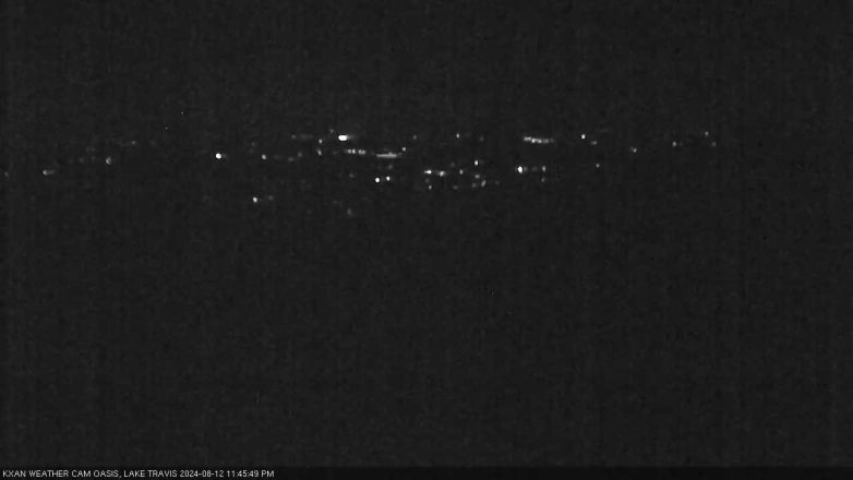 Lake Travis webcam, August 12, 2024 11:45 PM CT