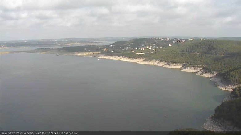 Lake Travis webcam, August 13, 2024 9:25 AM CT
