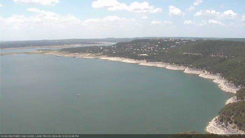 Lake Travis webcam, August 13, 2024 2:25 PM CT