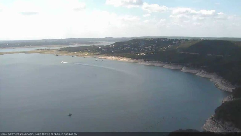 Lake Travis webcam, August 13, 2024 4:00 PM CT