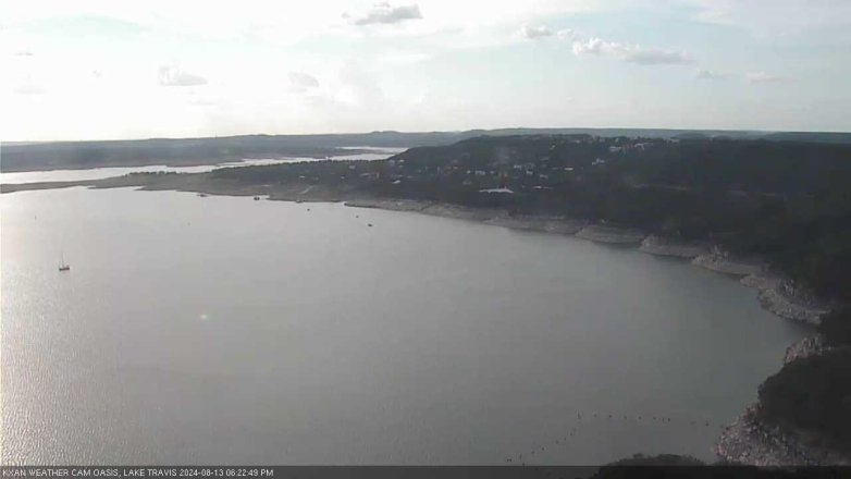 Lake Travis webcam, August 13, 2024 6:25 PM CT