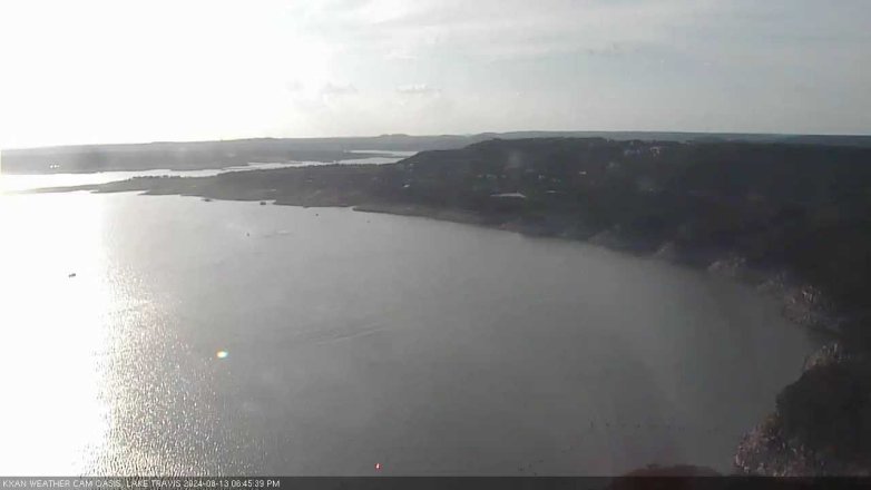 Lake Travis webcam, August 13, 2024 6:45 PM CT