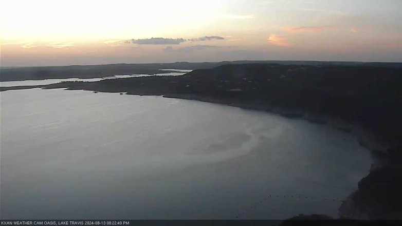 Lake Travis webcam, August 13, 2024 8:25 PM CT
