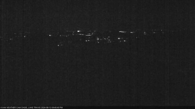 Lake Travis webcam, August 13, 2024 9:45 PM CT