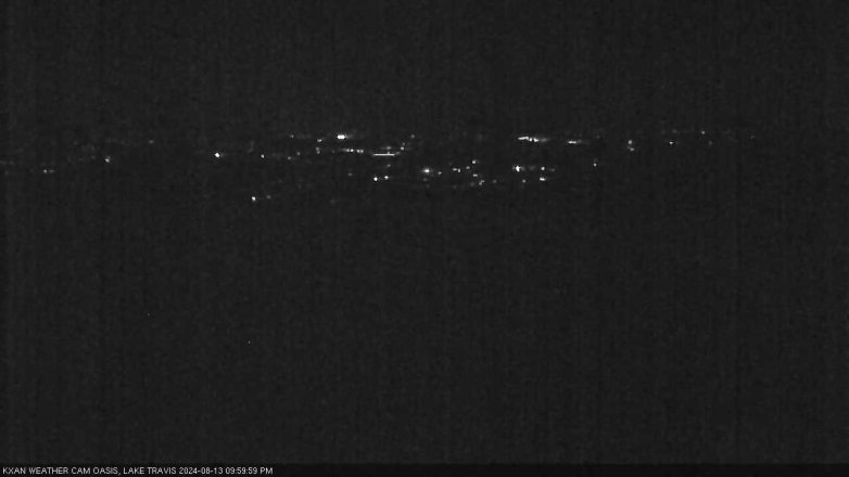 Lake Travis webcam, August 13, 2024 10:00 PM CT