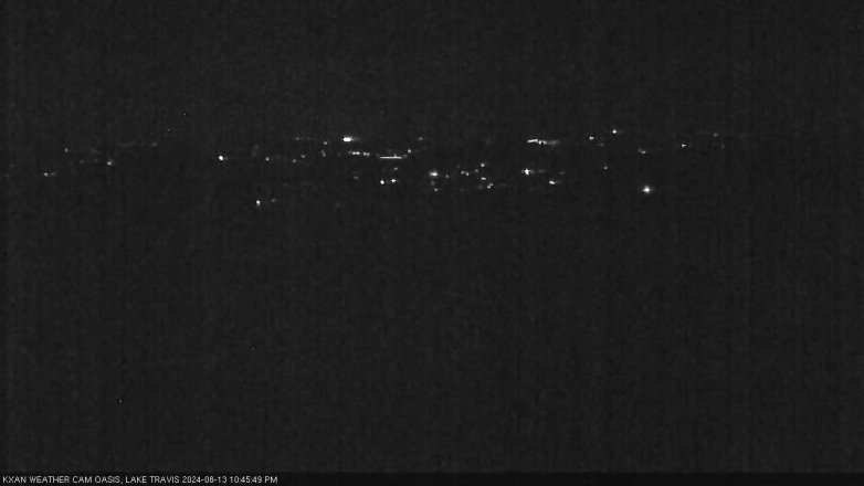 Lake Travis webcam, August 13, 2024 10:45 PM CT
