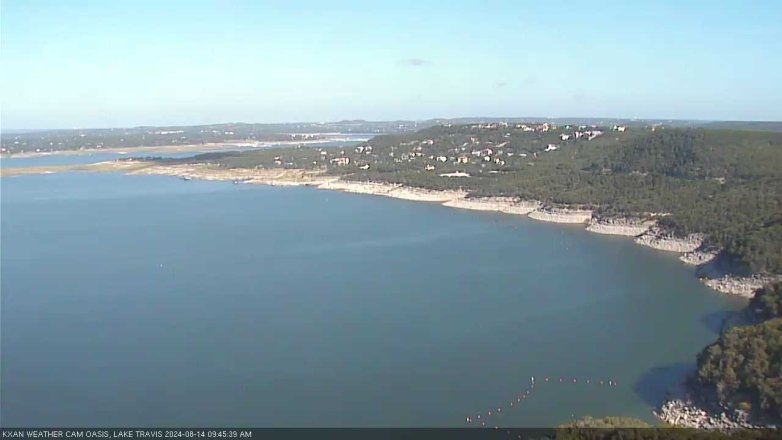 Lake Travis webcam, August 14, 2024 9:45 AM CT