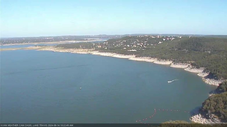 Lake Travis webcam, August 14, 2024 10:25 AM CT