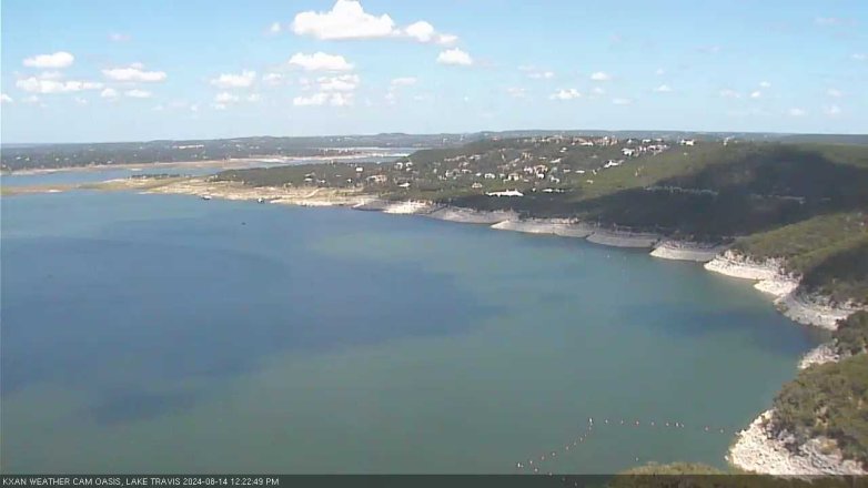 Lake Travis webcam, August 14, 2024 12:25 PM CT