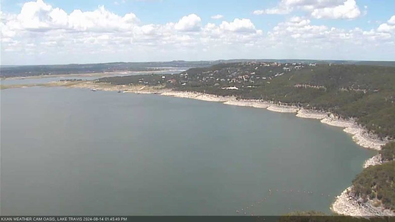 Lake Travis webcam, August 14, 2024 1:45 PM CT
