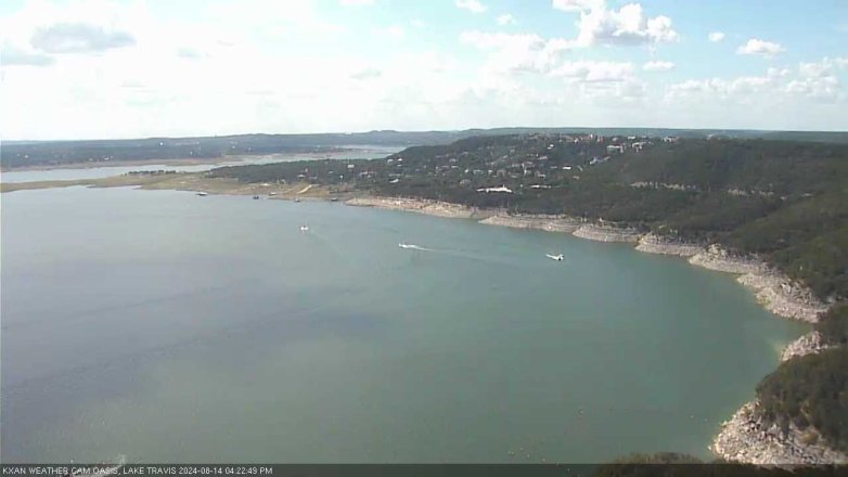 Lake Travis webcam, August 14, 2024 4:25 PM CT