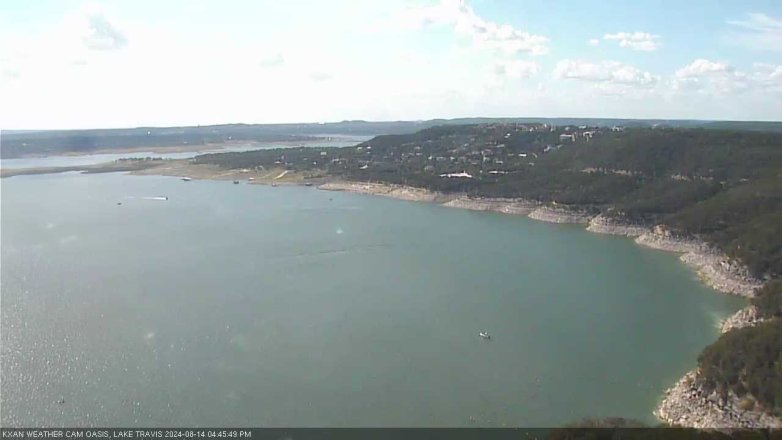 Lake Travis webcam, August 14, 2024 4:45 PM CT