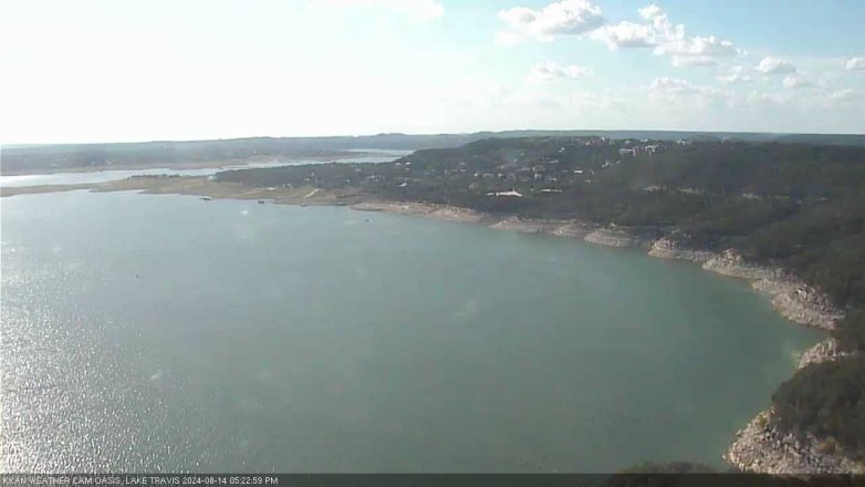 Lake Travis webcam, August 14, 2024 5:25 PM CT