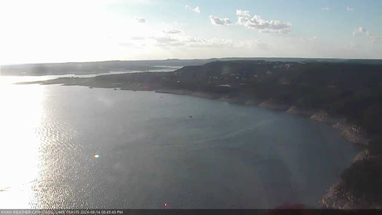 Lake Travis webcam, August 14, 2024 6:45 PM CT