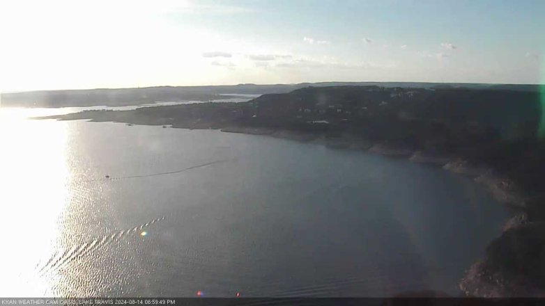 Lake Travis webcam, August 14, 2024 7:00 PM CT