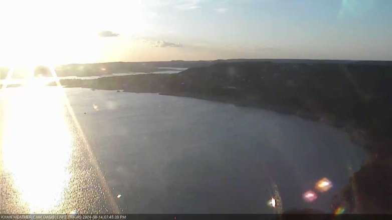 Lake Travis webcam, August 14, 2024 7:45 PM CT