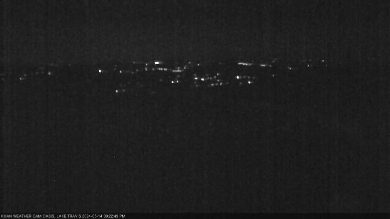 Lake Travis webcam, August 14, 2024 9:25 PM CT