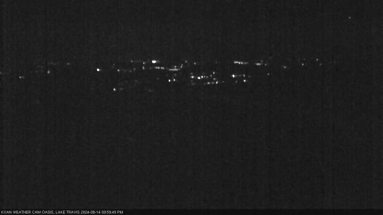 Lake Travis webcam, August 14, 2024 10:00 PM CT