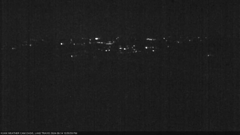 Lake Travis webcam, August 14, 2024 11:00 PM CT