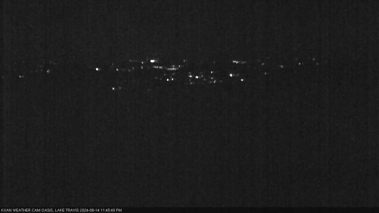 Lake Travis webcam, August 14, 2024 11:45 PM CT