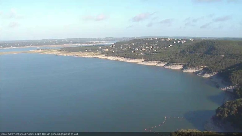 Lake Travis webcam, August 15, 2024 9:00 AM CT