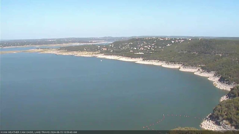 Lake Travis webcam, August 15, 2024 11:00 AM CT