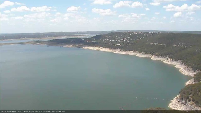 Lake Travis webcam, August 15, 2024 2:25 PM CT
