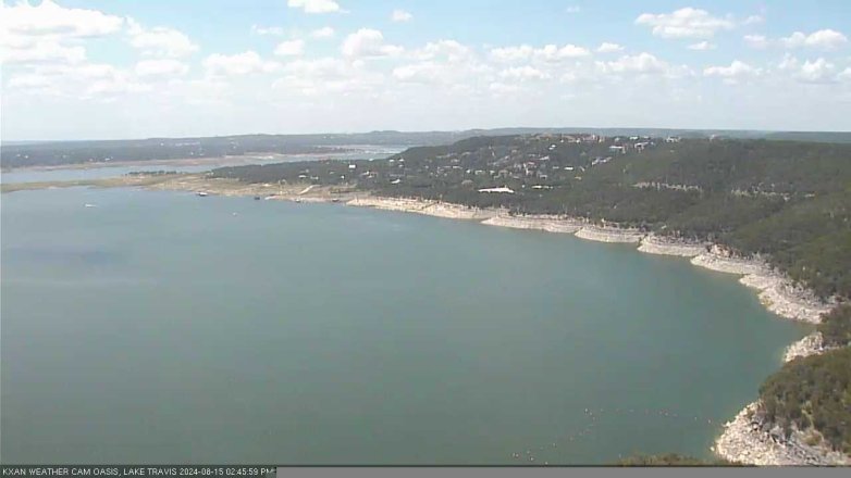 Lake Travis webcam, August 15, 2024 2:45 PM CT