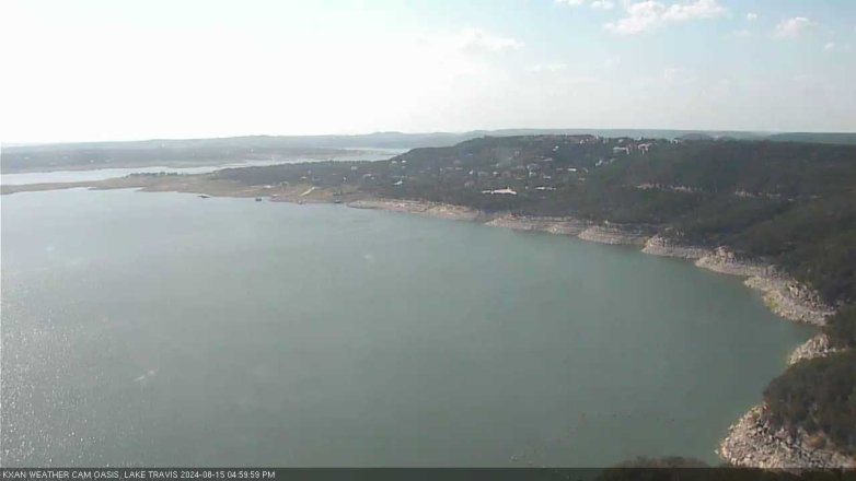 Lake Travis webcam, August 15, 2024 5:00 PM CT