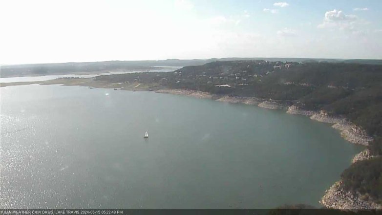 Lake Travis webcam, August 15, 2024 5:25 PM CT