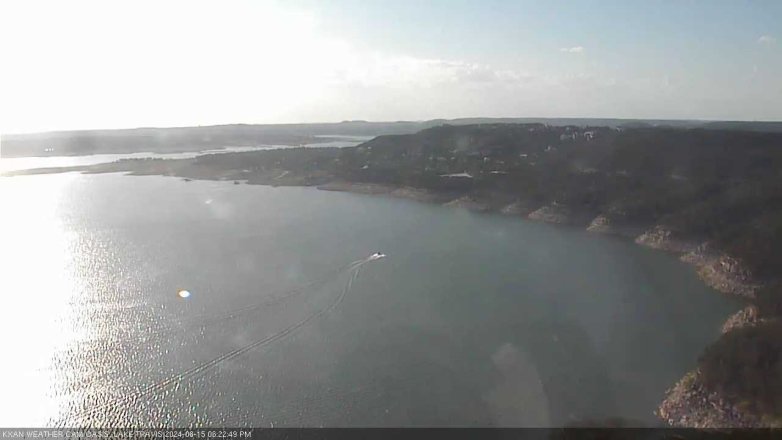 Lake Travis webcam, August 15, 2024 6:25 PM CT