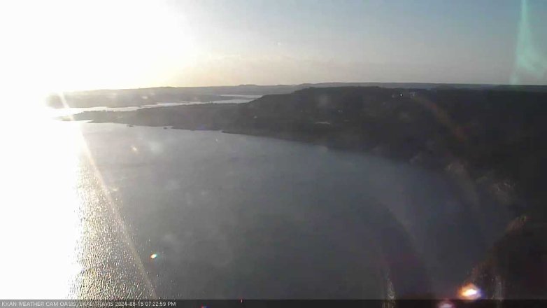 Lake Travis webcam, August 15, 2024 7:25 PM CT
