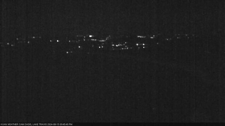 Lake Travis webcam, August 15, 2024 9:45 PM CT