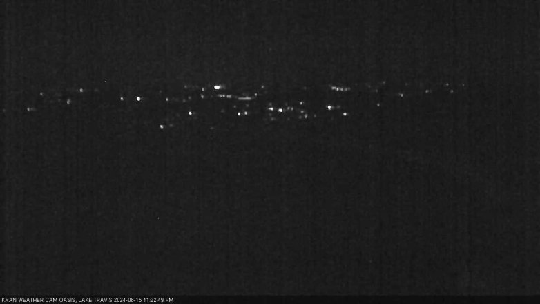 Lake Travis webcam, August 15, 2024 11:25 PM CT