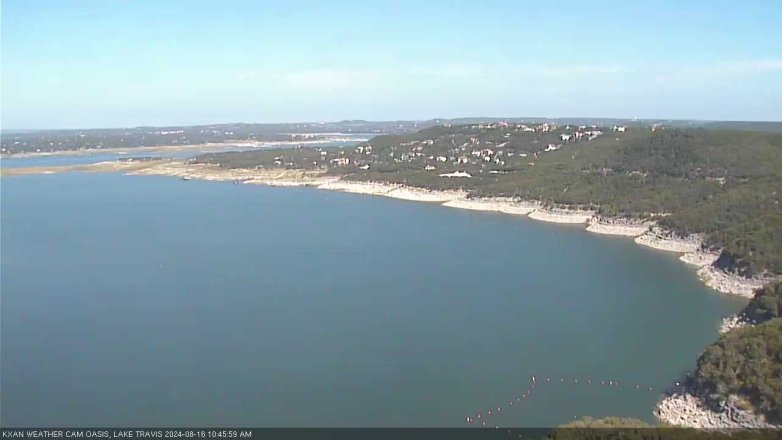Lake Travis webcam, August 16, 2024 10:45 AM CT