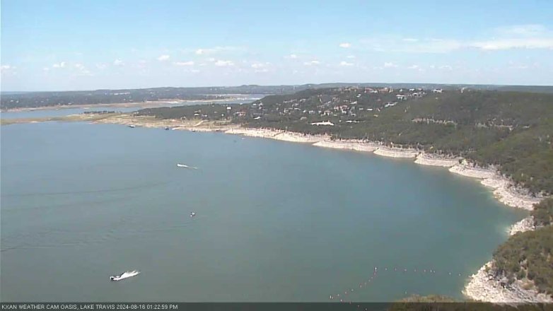 Lake Travis webcam, August 16, 2024 1:25 PM CT