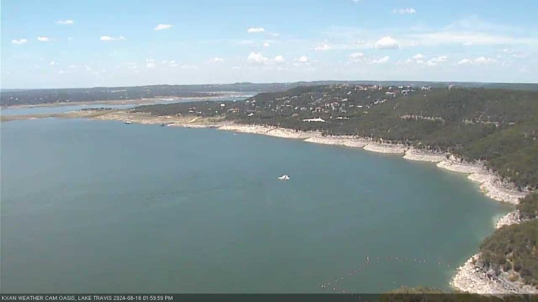 Lake Travis webcam, August 16, 2024 2:00 PM CT
