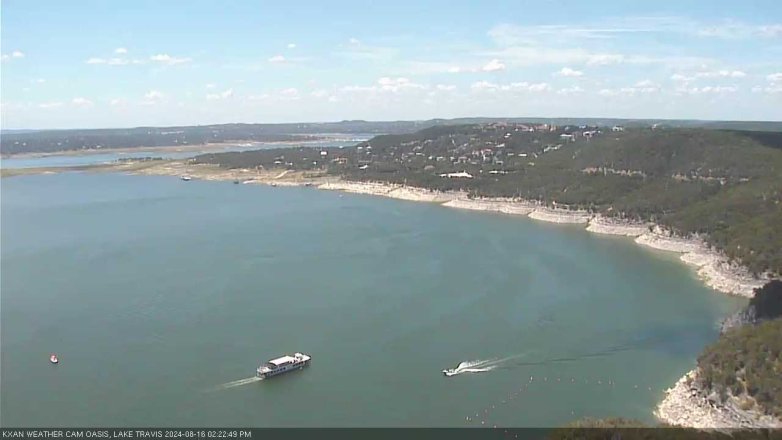 Lake Travis webcam, August 16, 2024 2:25 PM CT