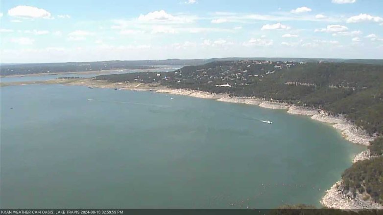 Lake Travis webcam, August 16, 2024 3:00 PM CT