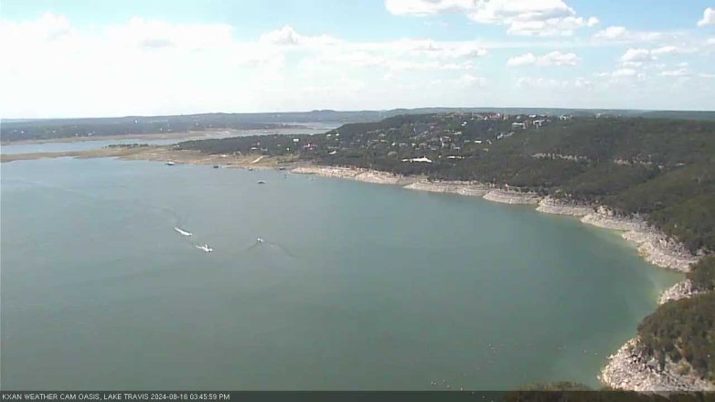 Lake Travis webcam, August 16, 2024 3:45 PM CT