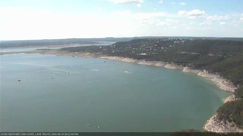 Lake Travis webcam, August 16, 2024 4:25 PM CT