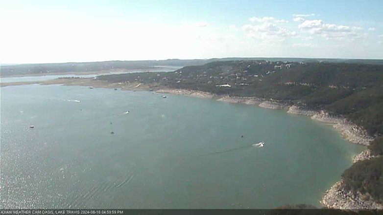 Lake Travis webcam, August 16, 2024 5:00 PM CT