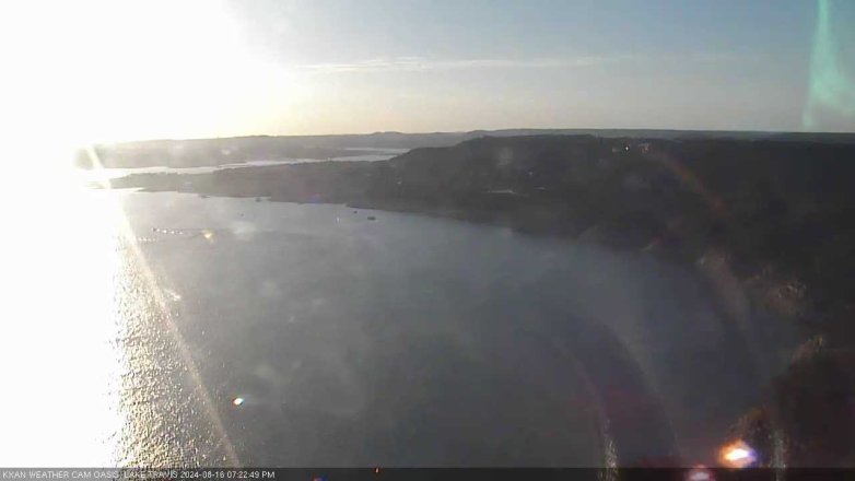 Lake Travis webcam, August 16, 2024 7:25 PM CT