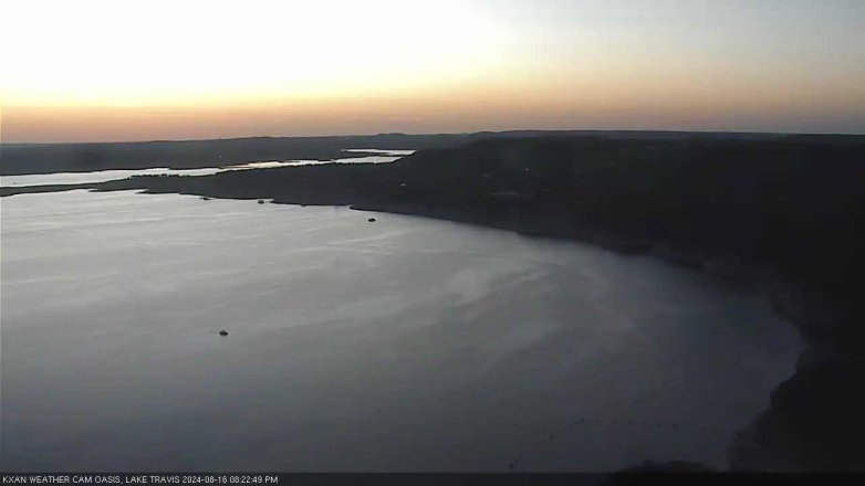 Lake Travis webcam, August 16, 2024 8:25 PM CT