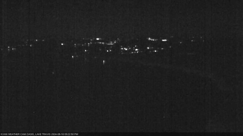 Lake Travis webcam, August 16, 2024 9:25 PM CT
